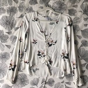 flowy floral top